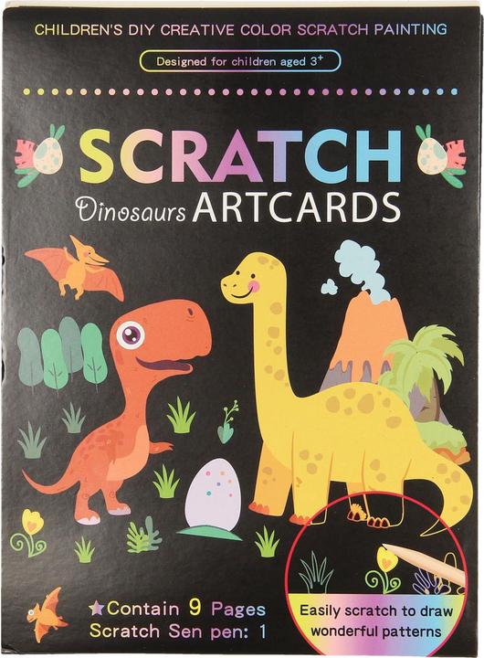 Actual product image Scratch cards Dinos