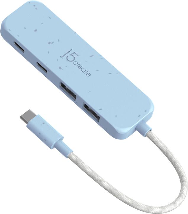 Image du produit j5Create Hub respectueux de l’environnement USB-C vers 4 ports Type-C et Type-A Gén 2, USB 3.2 Gen 1 (USB-C, 4 Ports)