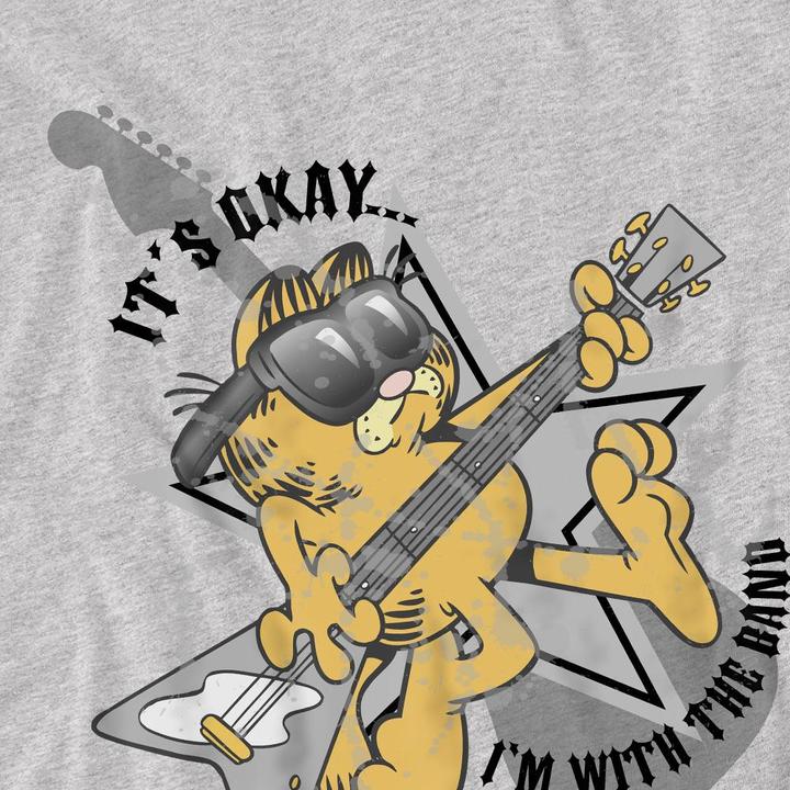 Immagine prodotto Garfield I'm with the Band Maglietta Uomo (XXL)