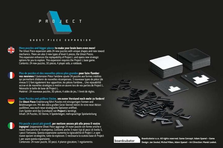 Actual product image Asmodée Project L - Ghost Piece expansion, puzzle game, for 1-4 players, from 8 years ( (German, French, Italian, English)