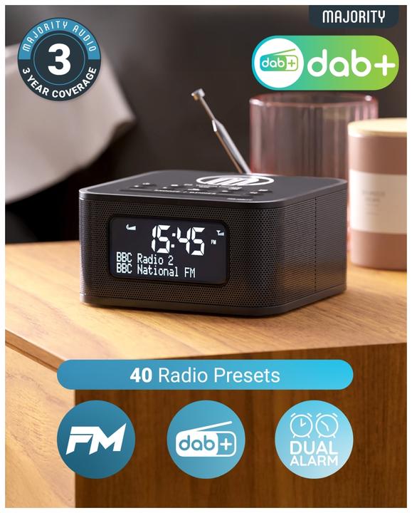 Immagine prodotto Majority Knapton DAB+ Radio mit Qi Ladefunktion (VHF, DAB, Bluetooth)