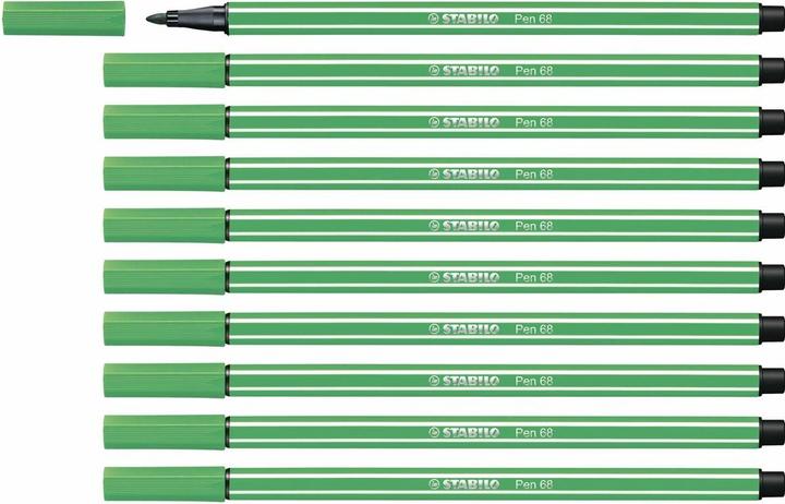 Actual product image STABILO Pen 68 Premium felt-tip pen (Green, 10 x)