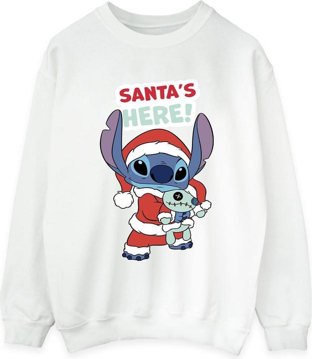 Actual product image Disney Womens/Ladies Lilo & Stitch Santa's Here Sweatshirt (3XL)