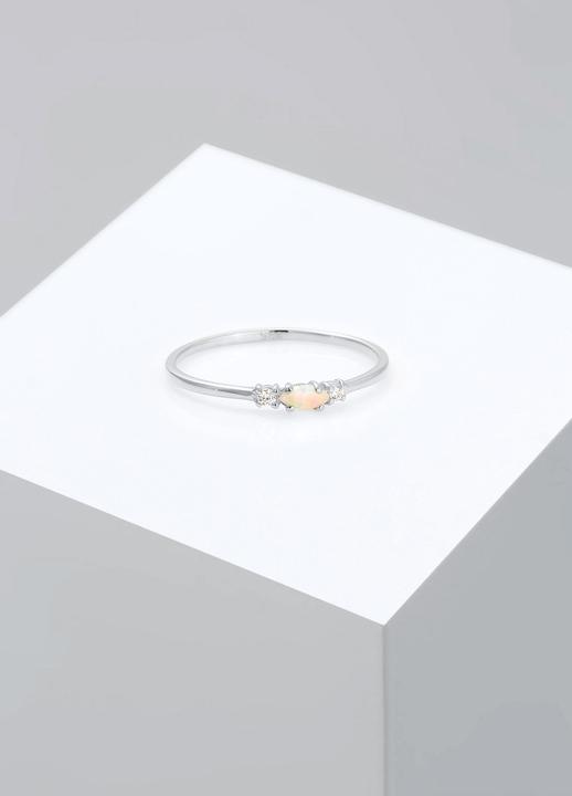 Immagine prodotto Elli Vintage Look mit Zirkonia Kristallen und Opal (54, 925 Argento)