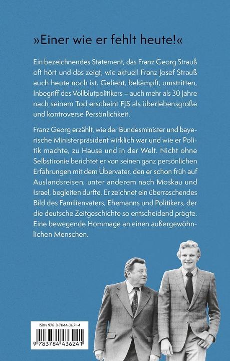 Actual product image Mein Vater Franz Josef Strauss (German, Franz G. Strauss, 2022)