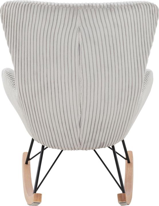 Actual product image SalesFever Rocking chair texture fabric gray