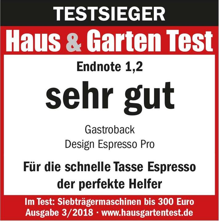 Image du produit Gastroback Design Espresso Pro