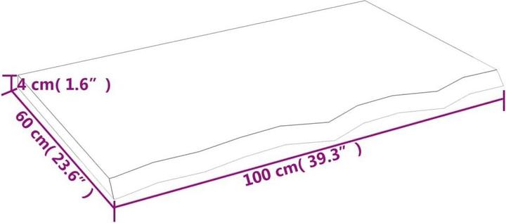 Actual product image VidaXL Gianna (100 x 4 x 60 cm)