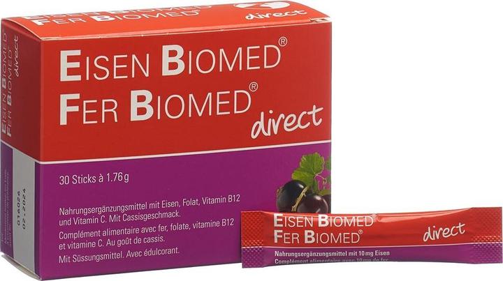 Actual product image Biomed Iron Direct (30 Piece, Granulate, 83 g)