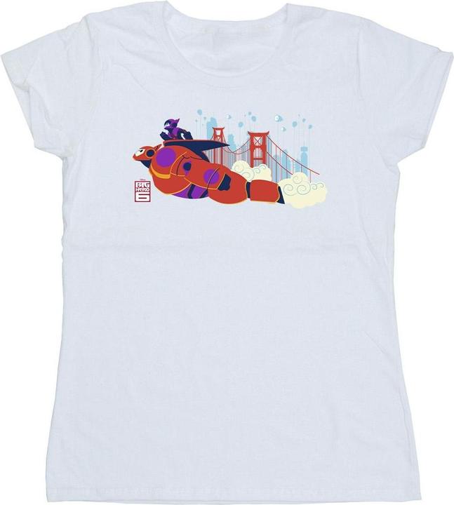 Immagine prodotto Disney Big Hero 6 Baymax Hiro Bridge Maglietta Donna (S)