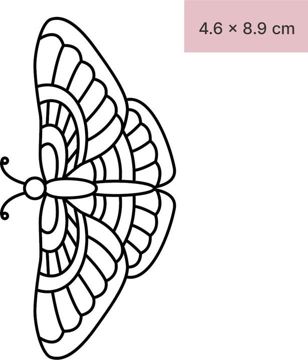 Image du produit minink Tatouage temporaire - papillon de nuit artistique
