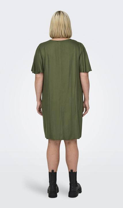 Produktbild Only Curvy V-Ausschnitt Kleid mit kurzen Ärmeln (44)