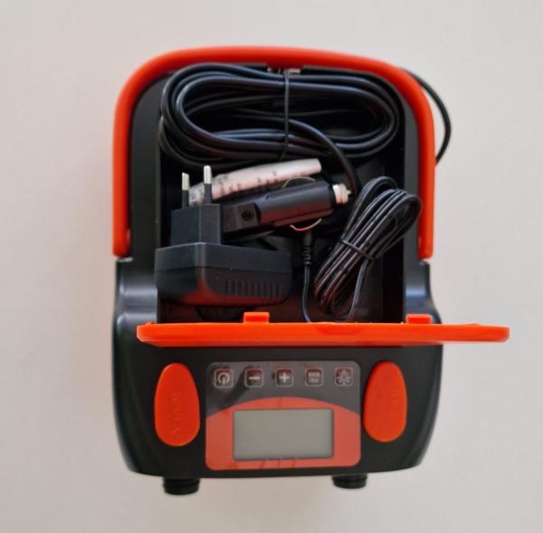 Image du produit Jilong Pompe électrique à double effet avec batterie rechargeable.
