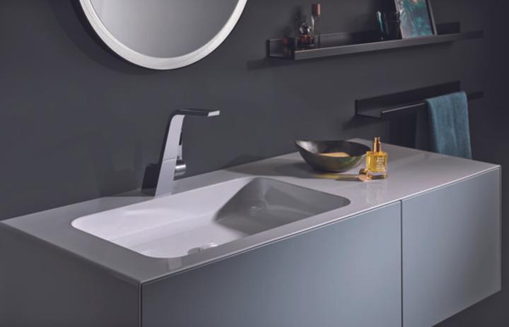 Produktbild Alape WP.Folio7 Waschplatz, 1254x350x500mm, Waschtischunterschrank 2 Vollauszüge, Waschtisch mit Ha