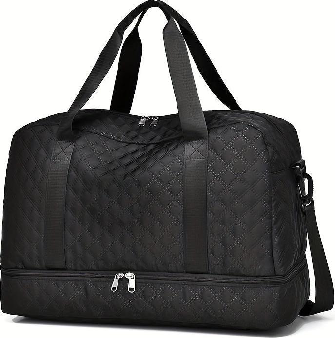 Produktbild Only-Bags.Store Leichtgewichtige Argyle Muster Gepäcktasche, grosse Kapazität Travel Duffle Bag, Portable Overnight