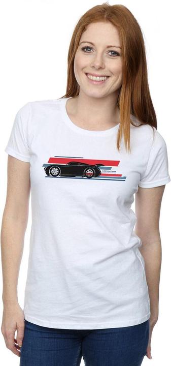 Immagine prodotto Disney Cars Jackson Storm Stripes Maglietta Donna (XL)