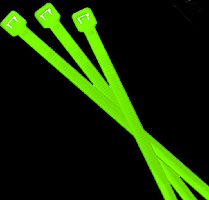 Immagine prodotto riesel design Set di 25 fascette per cavi verde neon (82 mm, 25 pz.)