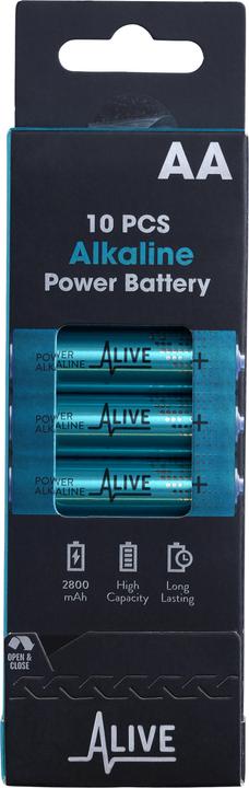 Actual product image Alkaline battery (10 pcs., AA, 2800 mAh)