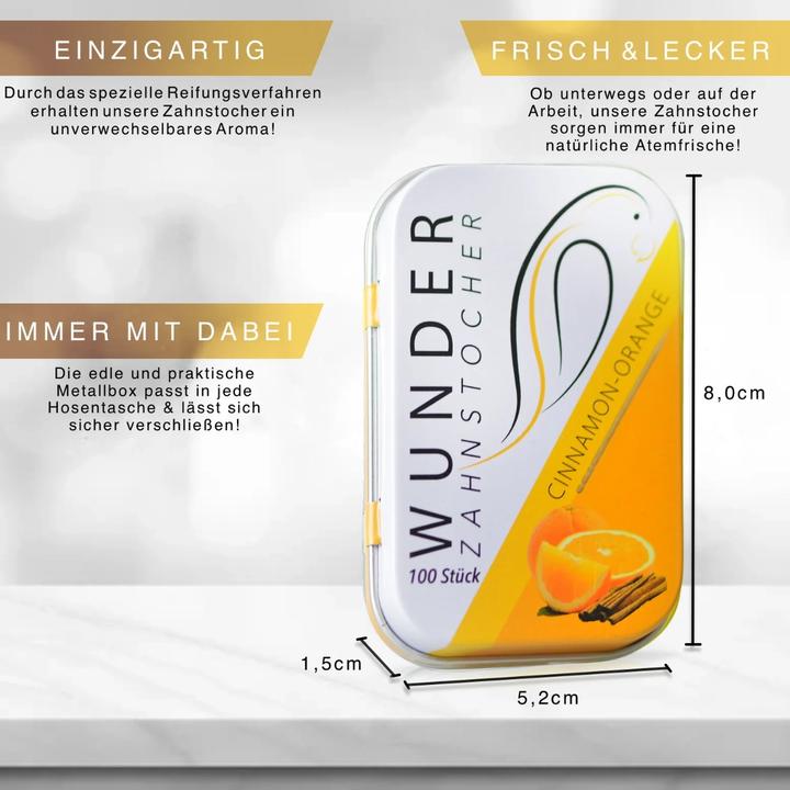 Image du produit Wunder Zahnstocher Cure-dents parfum cannelle-orange (1 x)