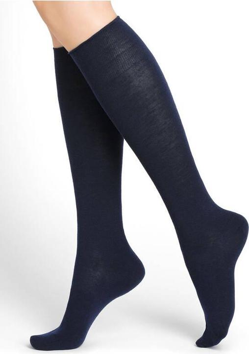 Bleuforêt Merino-/Baumwolle Kniesocke