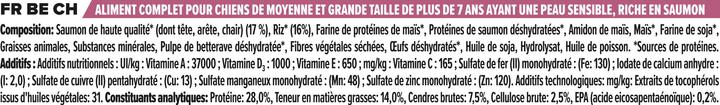 Valori nutrizionali e ingredienti Pro Plan Cane Medio & Grande Adulto 7+ Salmone (Adulto, 1 pz., 3000 g)