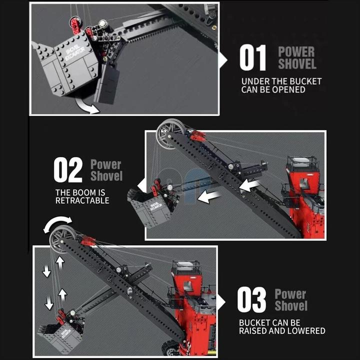 Produktbild ReoBrix 22014 - Frontschaufel- Seilbagger (RC) (3170 Teile)