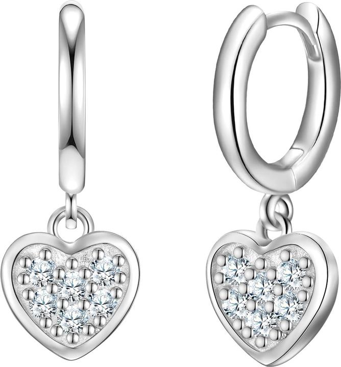 Actual product image Glanzstücke München Ladies earrings heart sterling silver - 34610 (Sterling Silver)