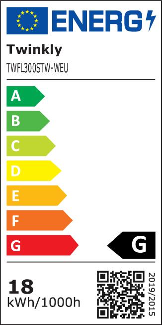 Energy Label Twinkly Flex (RGB, 300 cm, Indoor)