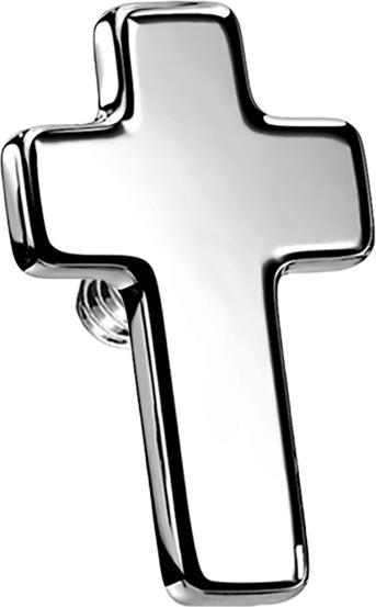 Produktbild Star Piercing Dermal Anchor Kreuz silber (ohne Messing, Chirurgenstahl 316L)