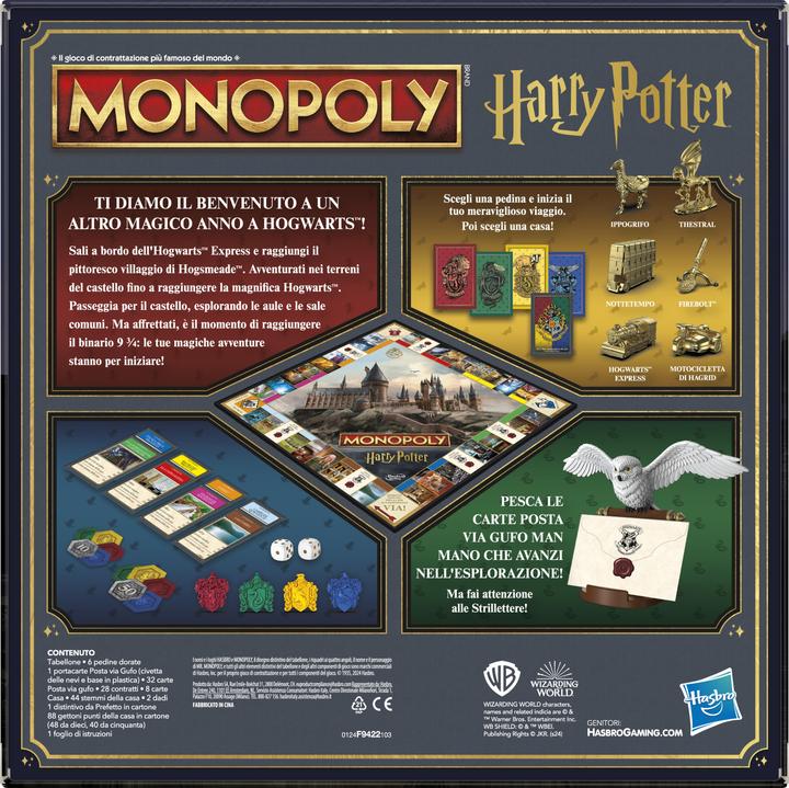 Actual product image Hasbro Gaming Monopoly Harry Potter (Italian)