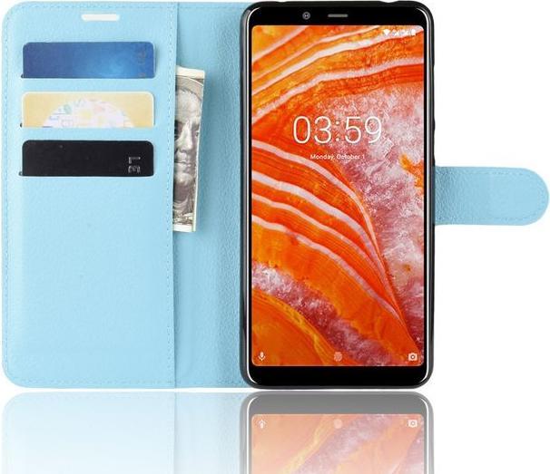 Produktbild MU Classic Litchi Leder Bookcover Series (Nokia 3.1 Plus)