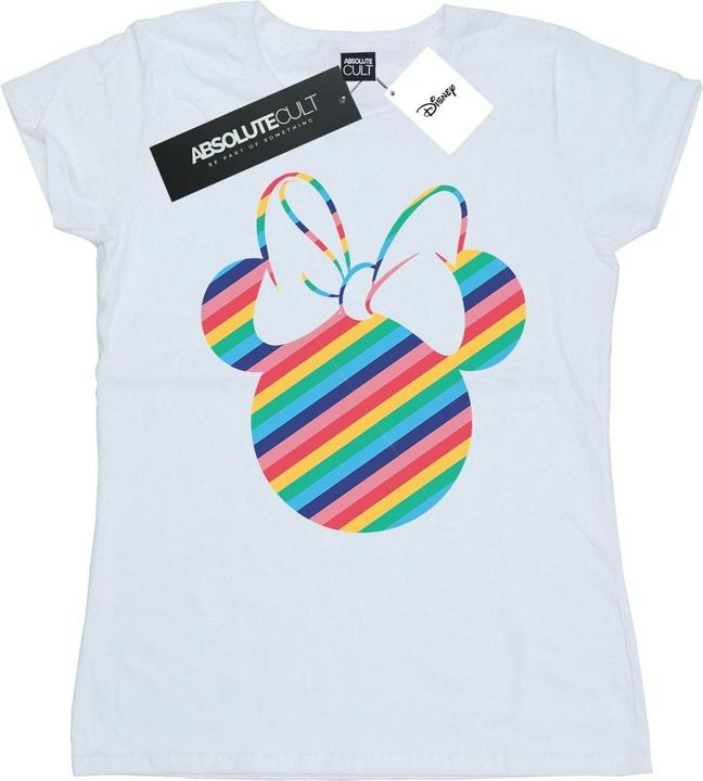 Immagine prodotto Disney Minnie Mouse Rainbow Face Maglietta Donna (S)