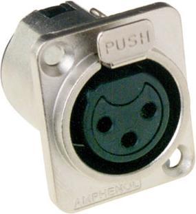 Image du produit Amphenol Prise XLR 3 pôles femelle en type D