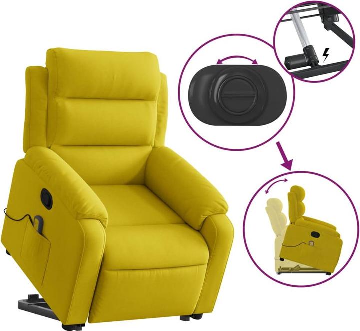 Produktbild VidaXL Massagesessel mit Aufstehhilfe Samt