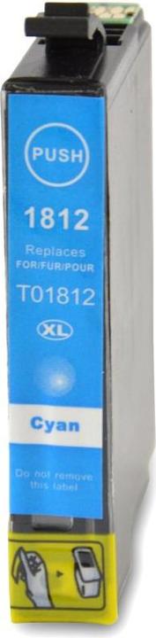 Actual product image Hermex Compatible Ink Cartridge XL for Epson Expression Home XP-420 (C)