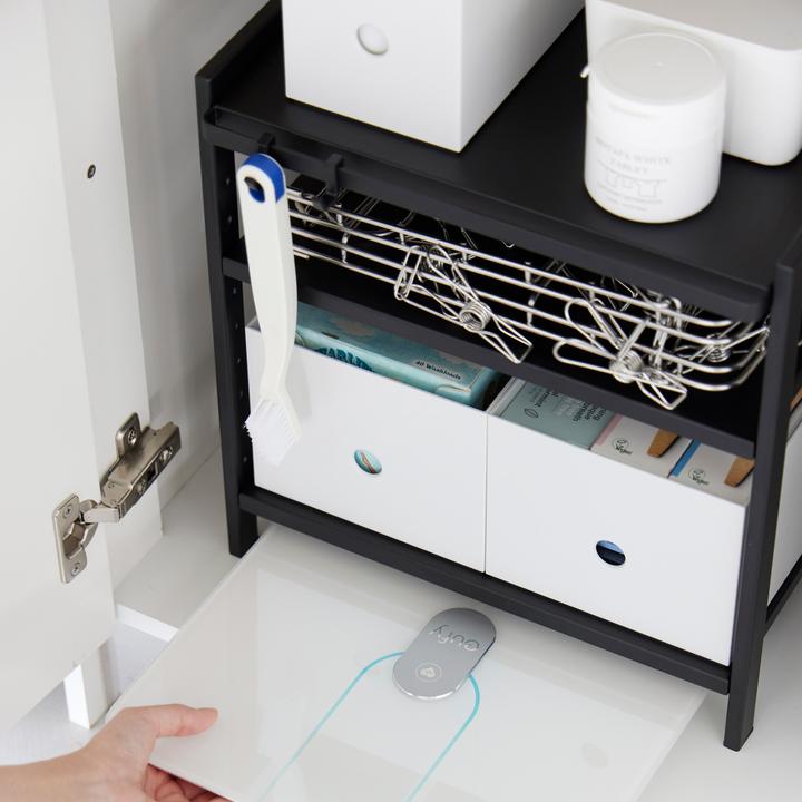 Actual product image Yamazaki 3-tier under-sink organiser TOWER