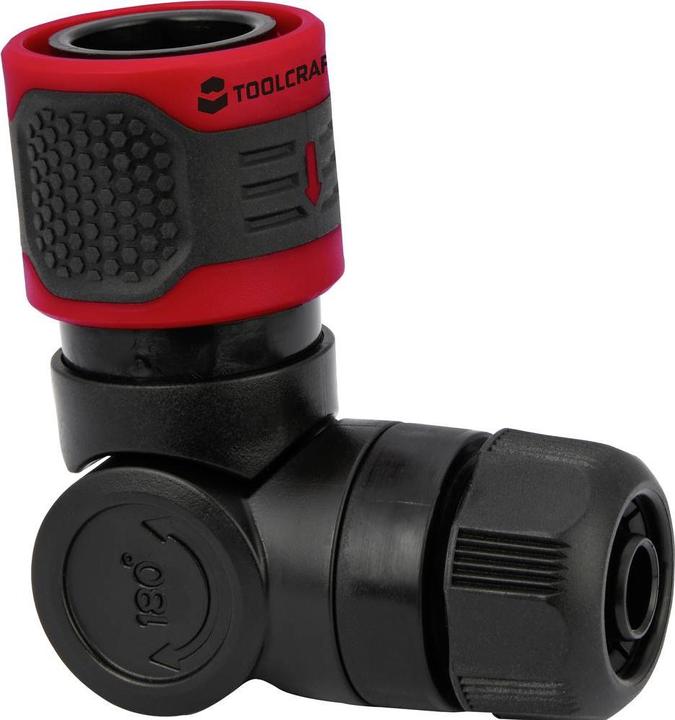 Produktbild Toolcraft 2302358 Kunststoff Schlauch-Winkelverbinder 13 mm (1/2") Ø (Schlauchverbinder, 13 mm)
