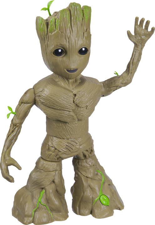 Actual product image Hasbro Marvel Studios I Am Groot Groove 'N Grow Groot, 34cm Tall Interactive Action Figure, Superheroes