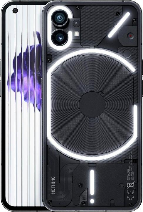 Actual product image Nothing Phone (1) (8GB) (128 GB, Black, 6.55", Dual SIM, 50 Mpx, 5G)