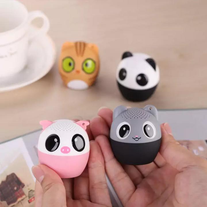 Image du produit PhoneLook Mini enceinte speaker portable légère avec Bluetooth sans fil en forme d’animal Chat (6 h, Fonctionnement sur secteur)