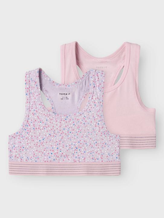Produktbild Name it Nkfshort Top 2p Pastel Lilac Dot Noos (134, 2er Pack)