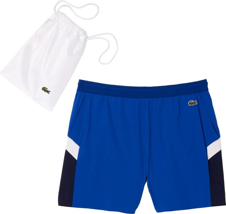 Actual product image Lacoste Mens Colour Block Recycled Polyamide Swimming Trunks (M)