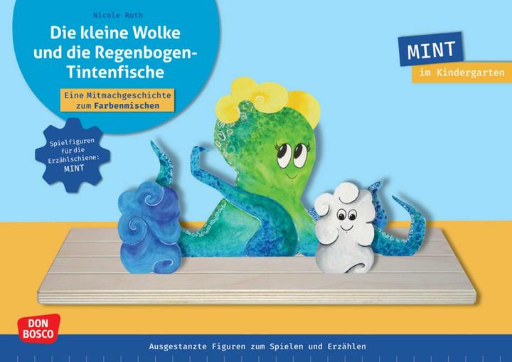 Actual product image Die kleine Wolke und die Regenbogen-Tintenfische (German, Nicole Roth, 2024)