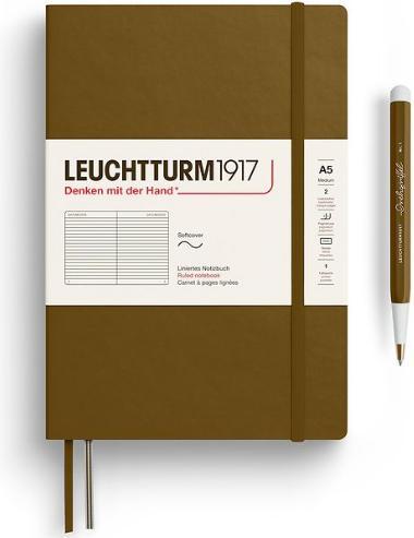 Actual product image Leuchtturm1917 Notebook medium lined spice brown (A5, Lined, Hardcover)