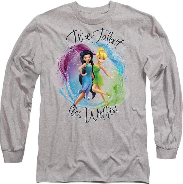 Actual product image Disney Interactive Studios Unisex Adult True Talent Within Tinker Bell & Silvermist T-Shirt (L)