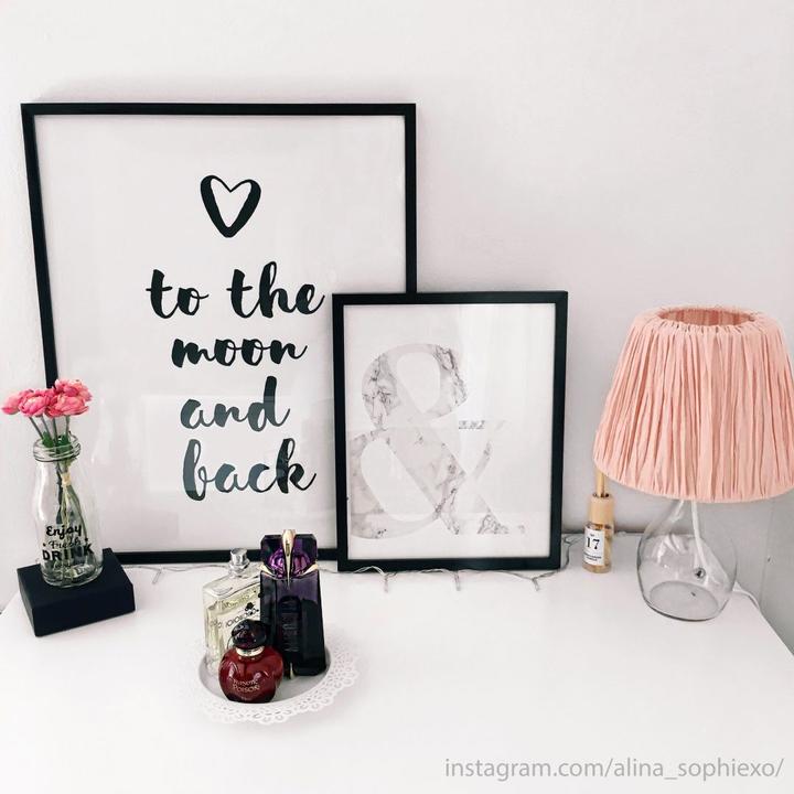 Produktbild Trenddeko Love to the moon and back (40 x 50 cm)