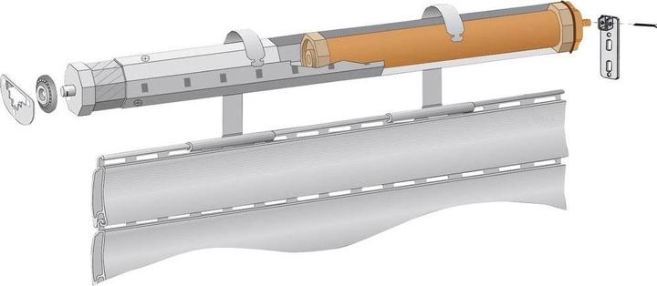Actual product image Kaiser Nienhaus Radio tubular motor 143100 Furohre