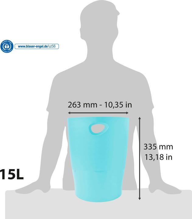 Actual product image Exacompta Ecobin wastepaper bin (15 l)