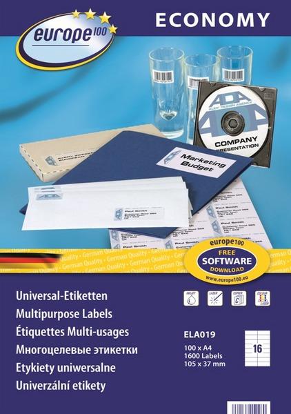 Immagine prodotto Avery Scopo ETICHETTE A4 da ECONOMY 105 x 37 mm 1600 etichette