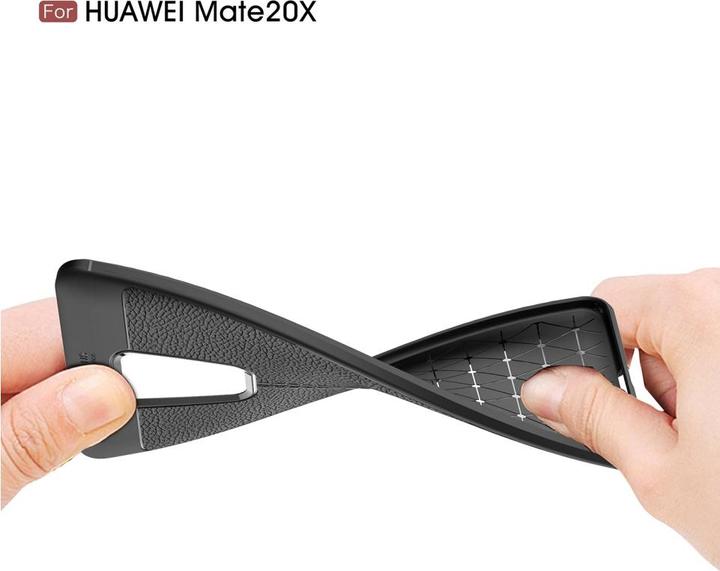 Produktbild Screenguard Huawei Mate 20 X Hülle Leather Design TPU Cover (Huawei Mate 20 X)